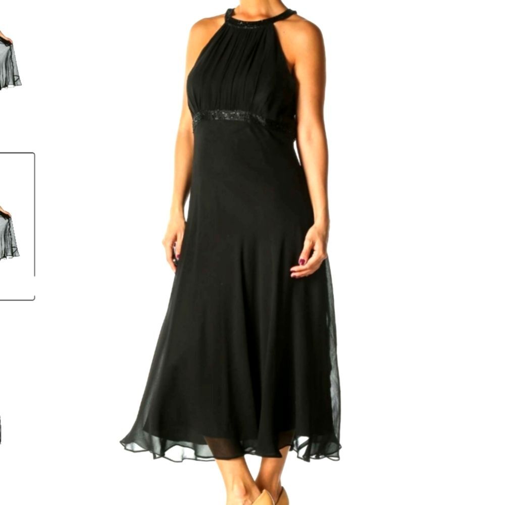 Jones of New York Black Solid Casual A-Line Dress - Sz 8